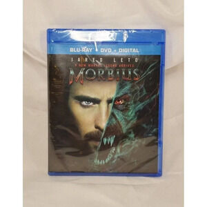 Morbius (Blu-ray + DVD + Digital, 2022) New Sealed W/ Jared Leto